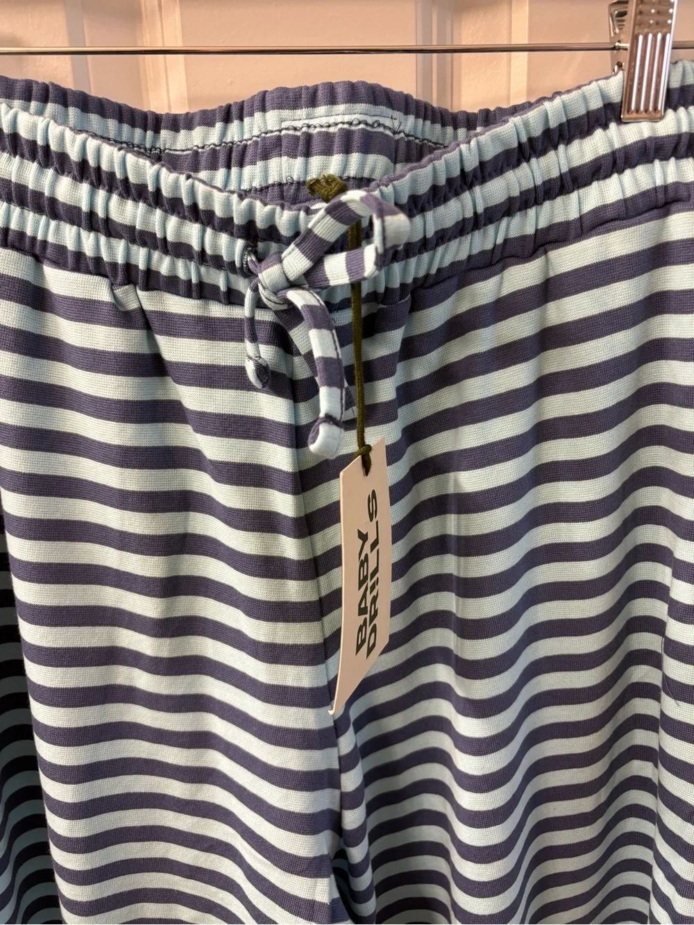 New! Daily Drills Stripe Cotton Pants - Picture 3 of 5